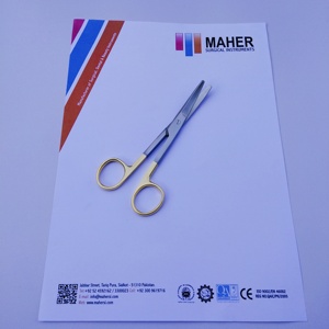 Ciseaux Mayo Stille Carbure Tungstène TC Acier Japonais Droit et Courbé 15cm 17cm 23cm Acier Inoxydable Allemand Mahersi - Product Image 3