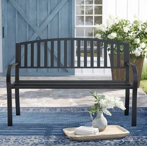 Steel outdoor garden <b>bench</b> best quality for home outdoor furniture sitting chair general place patio garden park hot selling - Product Image 4