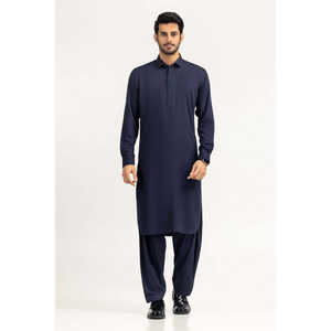 Chemises habillées chromées non cousues, anti-plis, en tissu mélangé, technique de teinture unie - Product Image 2