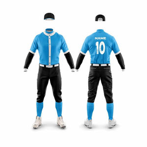 Ensembles d'uniformes de baseball/softball unisexes tendance personnalisés en gros, impression par transfert thermique, 100% polyester respirant, séchage rapide, nouveauté - Product Image 5