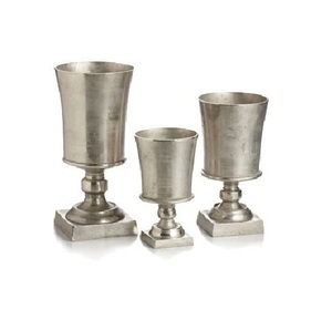 Customizable Modern Style Tabletop Flower Holder Nickel-Plated Metal Aluminium Wedding Event <b>Decorative</b> <b>Vase</b> Metal <b>Vases</b> - Product Image 1