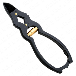 Pince à ongles professionnelle en acier inoxydable noir, robuste, pour podologie, chiropodie, pédicure, avec logo personnalisé OEM - Product Image 3