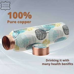 Botella de cobre impresa de la mejor calidad, característica de bebida directa hecha a mano, botella de cobre impresa de último diseño - Product Image 5