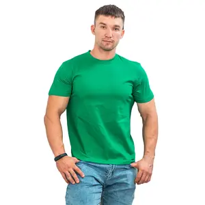 T-shirt da uomo di vendita calda in cotone 100% affidabile fornitore di abbigliamento in cotone naturale