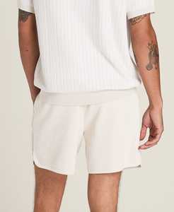 Pantalones cortos de golf personalizables para hombre de alta calidad 100% poliéster sólido Casual senderismo tenis medio pantalones tejidos - Product Image 5