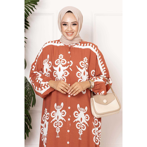 Vestido Hijab de viscosa abotonado - Product Image 2