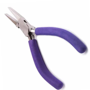 MANAN INSTRUMENTS Alicates de Punta Plana de 5 Pulgadas de Alta Calidad, Acero Inoxidable, Herramienta para Hacer Joyas, Mandíbula Lisa, Alicates para Doblar Alambre - Product Image 1