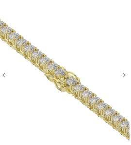 Collier Tennis en Argent 925 avec Diamant de Laboratoire de 7 mm en Or 14 carats, Bijoux Hip Hop à la Mode, Chaîne Tennis en Diamant CVD - Product Image 5