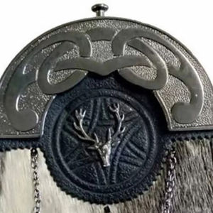 Kilt écossais des Highlands de 5 yards, 13 OZ, avec sporran à motif d'arbrisseau, ensemble de 6 pièces, ensemble de kilt tartan pour hommes, tenue écossaise traditionnelle - Product Image 5