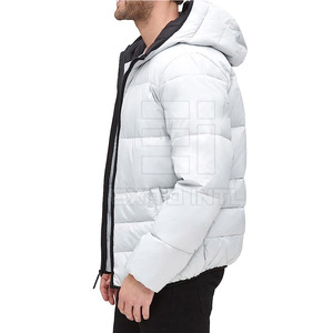 Vestes matelassées pour hommes à prix de gros, manches longues, col montant, respirantes, écologiques, style urbain, personnalisables pour adultes - Product Image 3