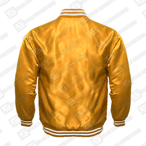 Custom Wool Hip Hop Varsity <b>Baseball</b> Embroidered <b>Jacket</b> Reversible Eco-Friendly Winter Unisex Covered Button Front Logo - Product Image 3