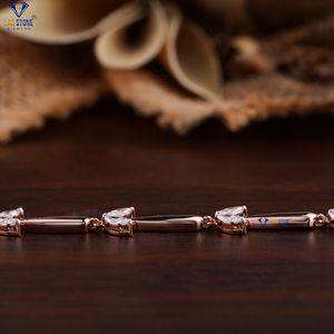 0.68 TDW Marquise Diamond <b>Rose</b> <b>Gold</b> Ring by Labstone Charming Diamond Bracelet EF-VS Colour - Product Image 2