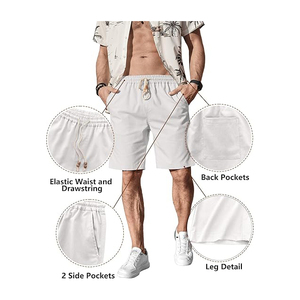 Short de plage léger et respirant pour hommes avec 100% polyester 240 GSM avec short de plage pour hommes de haute qualité et de qualité supérieure - Product Image 3