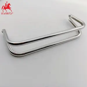 Carol Factory New Arrival 19*8CM Silver Metal Round Tube Clutch Bag Purse Frame With Magnet For Handbag Accessories