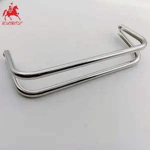 Carol Fábrica Nova Chegada 19*8CM Prata Metal Rodada Tubo de Embreagem Bolsa Quadro Com Ímã Para Bolsa Acessórios