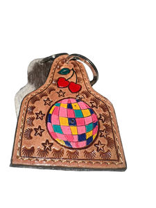 Porte-clés en cuir de haute qualité personnalisé, fait à la main, rustique et artisanal, pour anniversaire, nouvel an, Noël, fabriqué en Inde - Product Image 4