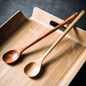 NATURAL TEAK WOODEN <b>SPOON</b> SET KITCHEN UTENSIL LONG HANDLE Restaurant Bamboo <b>Spoon</b> Acacina Wood <b>Soup</b> <b>Spoons</b> Wooden Utensils - Product Image 1