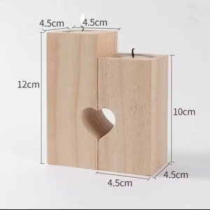 แท่นเทียนตกแต่งรูปหัวใจสำหรับตกแต่งบ้านทันสมัยการตกแต่งภายในสำนักงานและการตกแต่งห้องอย่างมีสไตล์งานฝีมือจากอินเดีย - Product Image 3