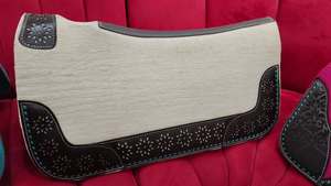 Tapis de selle Western Horse Premium Tapis de selle en feutre portable et de qualité supérieure pour cheval en cuir Travail Design classique Tapis de selle en feutre - Product Image 6