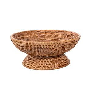 Cuenco redondo de hierro y yute con madera negra y natural Cocina personalizable Decoración DE BODA Platos Servidor Ware - Product Image 1