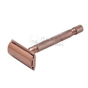 Maquinilla de afeitar de seguridad de hoja de doble filo de Color negro con Etiqueta Privada, maquinilla de afeitar de seguridad profesional para hombres - Product Image 3