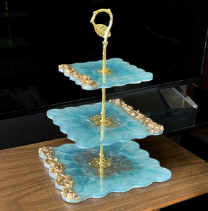 ฐานวางเค้กเรซิ่นแบบสั่งทำพิเศษพร้อมฐานโลหะ ดีไซน์ล่าสุด สำหรับตกแต่งวันเกิด จากอินเดีย - Product Image 1