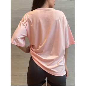 Style chaud été femmes col rond T-shirt nouvel été à la mode manches courtes lâche longueur moyenne Style exportation du fournisseur BD - Product Image 5