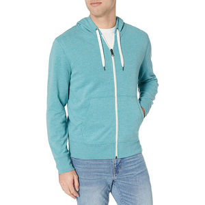 Nuevo logotipo personalizado cremallera suelta con capucha sudadera unisex en blanco de gran tamaño hombres sudaderas con capucha servicio OEM nodo y diseño servicio OEM - Product Image 1