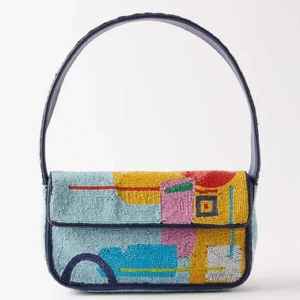 Sac à main en bandoulière en perles de broderie argentée de luxe pour fille femme Sac à main à porter à l'épaule Cadeau de mariage Sacs à main pour femmes - Product Image 6