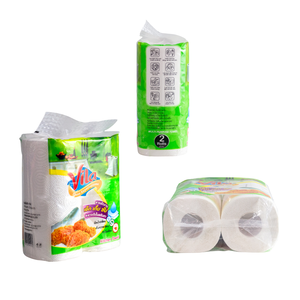 Wholesale High Absorbent 1/2/3/4 Ply Virgin Wood Pulp Kitchen <b>Rolls</b> 2 <b>Rolls</b>/<b>Bag</b> Custom Packaging Single Fold - Product Image 2
