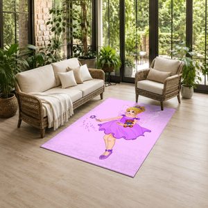 <b>RUGS</b> DEPOT LXDP-0794 Wholesale Pink Plum Ethnic Kilim Digital Printed Machine Washable Chenille Area <b>Rug</b> <b>Non</b> <b>Slip</b> - Product Image 6