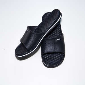 Sandalias a rayas Savato, cómodas zapatillas deslizantes con punta abierta, EVA para todas las estaciones, goma, decoración personalizada de Vietnam - Product Image 1