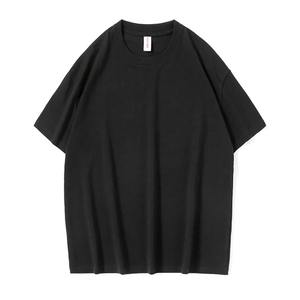 Camiseta de Hombre 100% Algodón, Estilo Holgado, Lavado Ácido, Hombros Caídos, Lisa, Estilo Urbano, Gruesa, Antiarrugas - Product Image 5