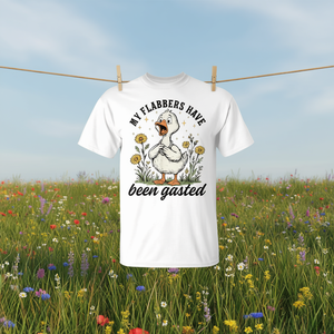 T-shirt Promozionale con Stampa Sarcastica: My Flabbers Have Been Gasted Sarcastic Goose Mood Snarky - Product Image 3