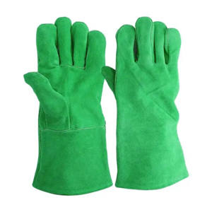 Gants de sécurité en cuir de vachette robustes en cuir fendu anti-dérapant antistatique pour la protection des mains résistante à la chaleur d'étincelles de travail industriel - Product Image 3