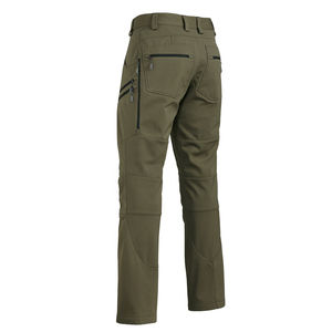 Pantalon de travail décontracté pour homme, taille haute, coupe droite, couleur unie, respirant, imperméable, toile, multi-poches, cargo tendance - Product Image 2