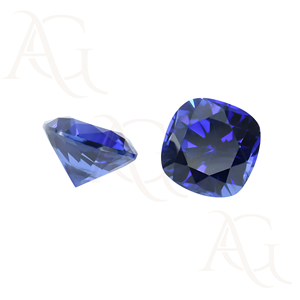 Piedra preciosa suelta de corindón de corte Príncipe cuadrado de tanzanita nano sintética para fabricación de joyas piedra preciosa suelta cultivada en laboratorio - Product Image 1