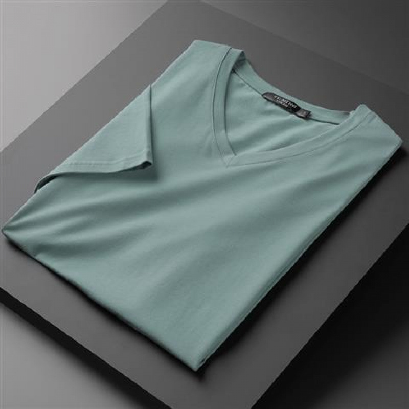Bean green V-neck short sleeves