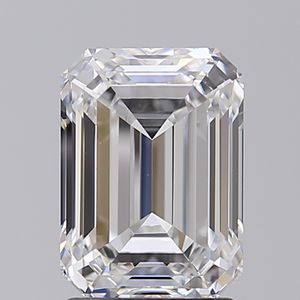 Diamant de 2,01 carats, émeraude, blanc, couleur D, clarté VVS1, diamant en vrac personnalisable, fabrication de bijoux, diamant de laboratoire de haute qualité - Product Image 1