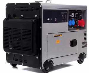 Generador Diésel Super Silencioso de 5kW, 8kW, 10kW, Refrigerado por Aire, con Carcasa Insonorizada Portátil para Energía de Respaldo - Product Image 3