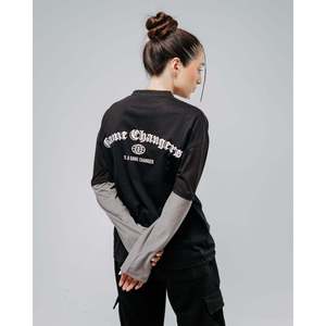 <b>Game</b> Changers Cotton Blend Polyester Knitted Fabric Dual Sleeves Screen Printed Contrast Trim Unisex - Product Image 3
