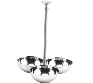Cuencos de tuerca de acero inoxidable de plata por fábrica India - Product Image 1