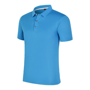 Polo de talla grande para hombre, diseño de moda con mangas bordadas, tejido de punto sólido transpirable, venta al por mayor - Product Image 4