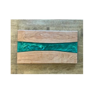 Planche à fromage en résine Ustensiles de cuisine Style moderne Bois Résine Fromage pièce design jaune Offre Spéciale - Product Image 5