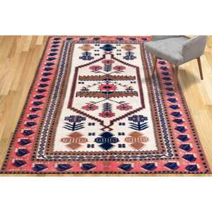 Tapis imprimé bohème marron - Tapis de luxe antidérapant pour chambre d'enfant, avec poils doux - Product Image 1