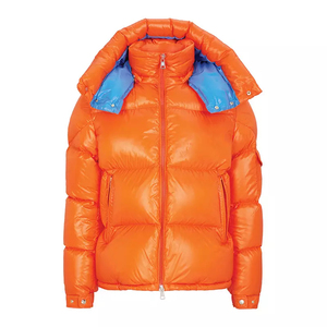 Veste d'hiver matelassée pour homme de haute qualité personnalisée avec col montant et logo frontal pour garder au chaud - Product Image 3