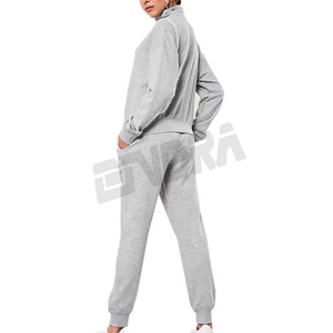 Conjunto Deportivo de Dos Piezas para Mujer, Sudadera con Media Cremallera y Pantalones Jogger con Cordón, Estilo Casual y Deportivo para Uso Diario Activo - Product Image 4