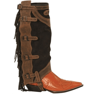 Polainas de Equitación de Primera Calidad con Panel Elástico para Hombre y Mujer, Cuero Vacuno Genuino, Certificación CE ISO-13485, Polainas Inglesas - Product Image 6