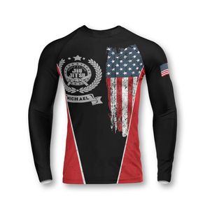 Chemise à manches longues unisexe personnalisée Rash Guard avec protection UV pour les sports nautiques de plage MMA entraînement et activités de fitness en plein air - Product Image 5