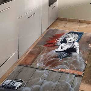 Alfombra de Banksy con diseño de grafiti, alfombra de pasillo, alfombra de Banksy The Miserables, alfombra con diseño de pintura, alfombra de Banksy Tear Gas, alfombra de chenilla - Product Image 5